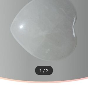 Heart-Shaped White Stone
